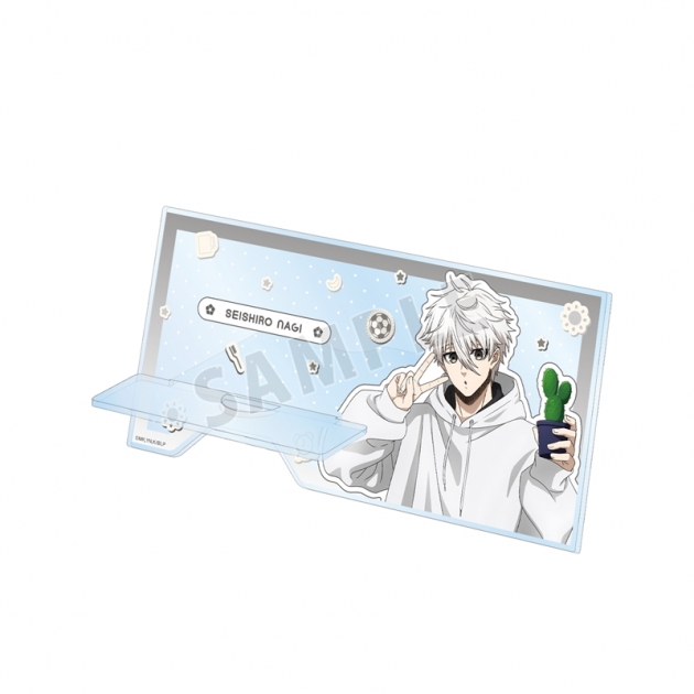 【グッズ-スタンドポップ】TVアニメ『ブルーロック』 描き下ろし 凪 誠士郎 モーニングルーティンver. ダイカットアクリルスマホスタンド【再販】
