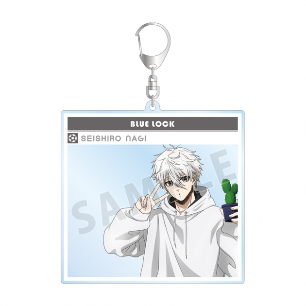 【グッズ-キーホルダー】TVアニメ『ブルーロック』 描き下ろし 凪 誠士郎 モーニングルーティンver. SNS風BIGアクリルキーホルダー【再販】
