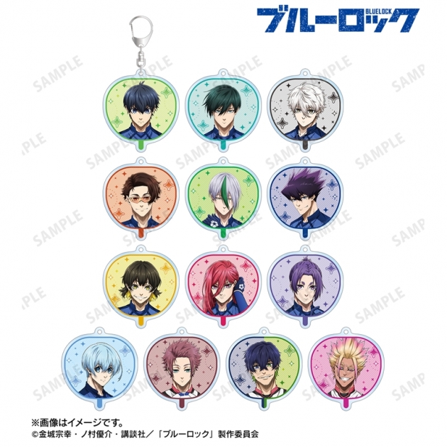 【グッズ-キーホルダー】TVアニメ『ブルーロック』 トレーディング 応援うちわ風両面アクリルキーホルダー【再販】
