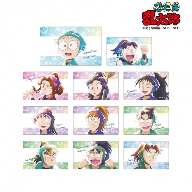 【グッズ-ステッカー】忍たま乱太郎 トレーディング Ani-Art aqua label カードステッカー ver.A【再販】
