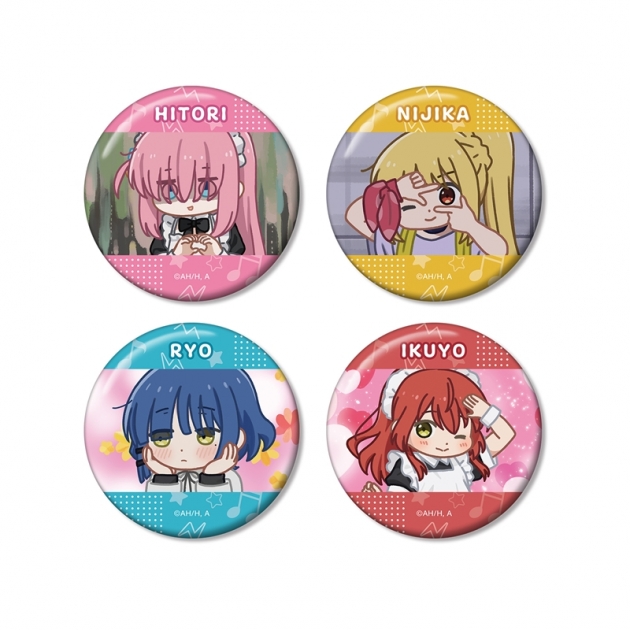 【グッズ-バッチ】アニメ「ぼっち・ざ・ろっく!」 ゆるコマ 缶バッジ4個セット【再販】

