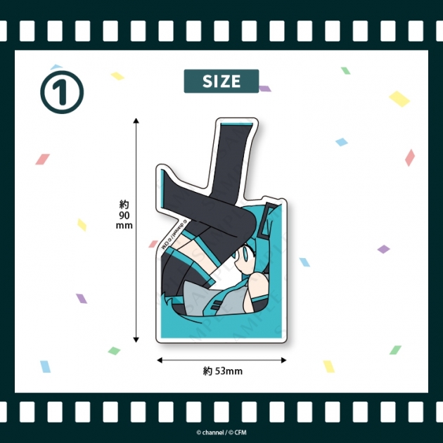 【グッズ-ステッカー】サツキ&channel ダイカットステッカー1【初音ミク】/channel【再販】
