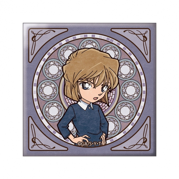 【グッズ-バッチ】名探偵コナン (アールヌーボー)スクエア缶バッジ灰原哀【再販】
