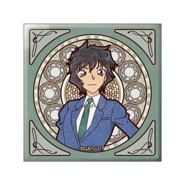 【グッズ-バッチ】名探偵コナン (アールヌーボー)スクエア缶バッジ世良真純【再販】
