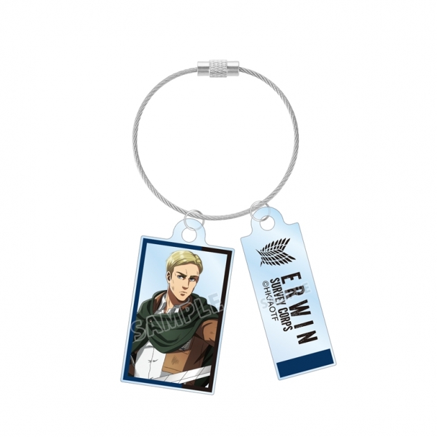 【グッズ-キーホルダー】TVアニメ『進撃の巨人』 描き下ろし エルヴィン 戦いの後でver. 2連ワイヤーアクリルキーホルダー【再販】
