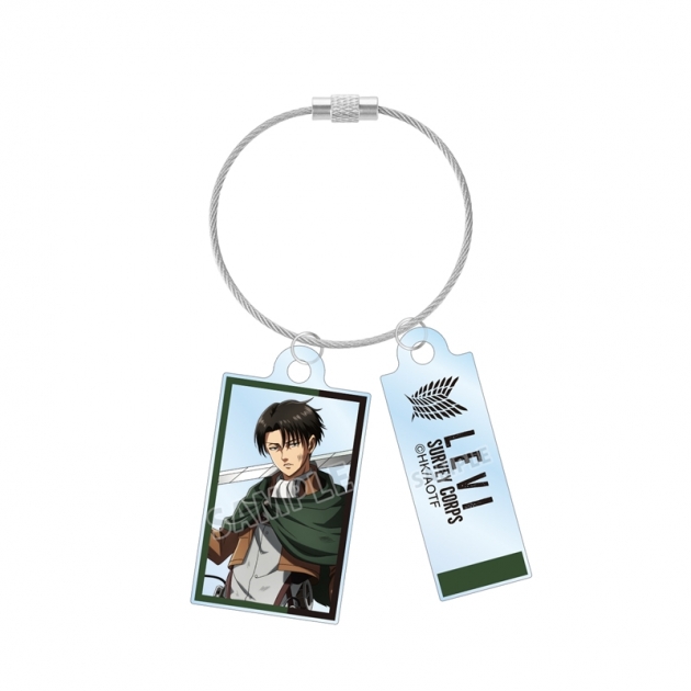 【グッズ-キーホルダー】TVアニメ『進撃の巨人』 描き下ろし リヴァイ 戦いの後でver. 2連ワイヤーアクリルキーホルダー【再販】
