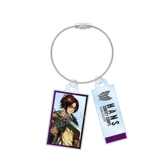 【グッズ-キーホルダー】TVアニメ『進撃の巨人』 描き下ろし ハンジ 戦いの後でver. 2連ワイヤーアクリルキーホルダー【再販】
