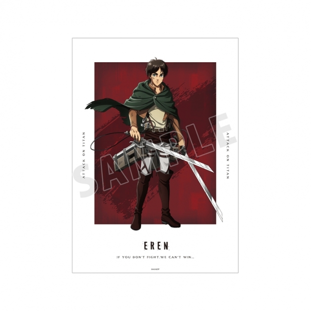 【グッズ-ポスター】TVアニメ『進撃の巨人』 描き下ろし エレン 戦いの後でver. A3マット加工ポスター【再販】
