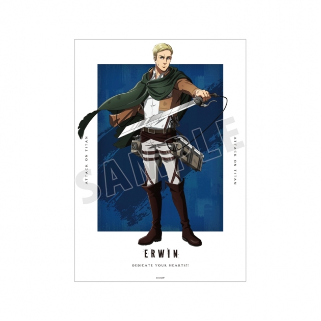 【グッズ-ポスター】TVアニメ『進撃の巨人』 描き下ろし エルヴィン 戦いの後でver. A3マット加工ポスター【再販】
