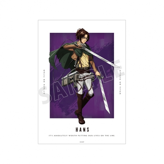 【グッズ-ポスター】TVアニメ『進撃の巨人』 描き下ろし ハンジ 戦いの後でver. A3マット加工ポスター【再販】
