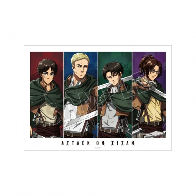 【グッズ-ポスター】TVアニメ『進撃の巨人』 描き下ろし 集合 戦いの後でver. A3マット加工ポスター【再販】
