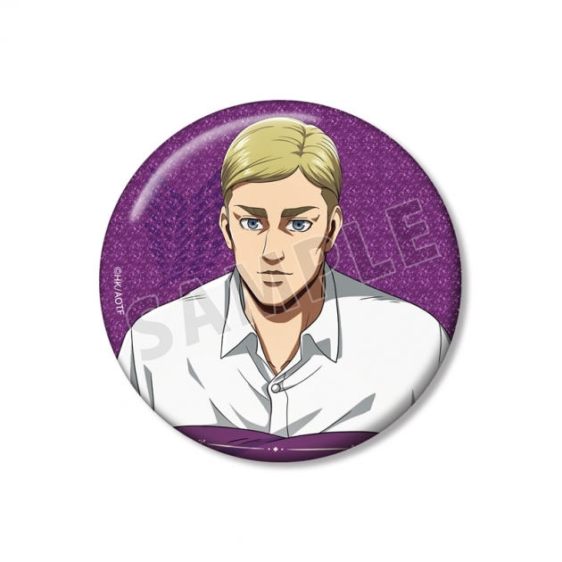 【グッズ-バッチ】TVアニメ『進撃の巨人』 描き下ろし エルヴィン リラックスver. 76mmグリッター缶バッジ【再販】
