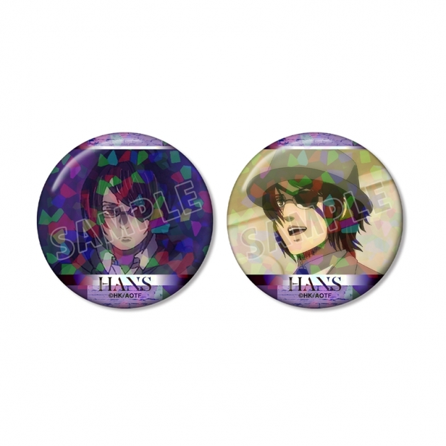 【グッズ-バッチ】TVアニメ『進撃の巨人』 ハンジ 場面写ホログラム缶バッジ2個セット【再販】
