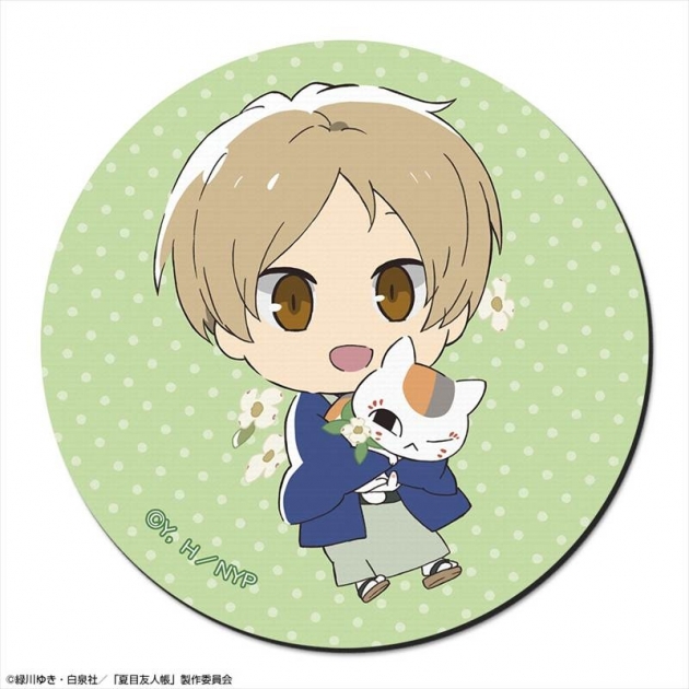 【グッズ-マウスパッド】夏目友人帳 ラバーマウスパッド Ver.3 デザイン01(夏目貴志&ニャンコ先生)【再販】
