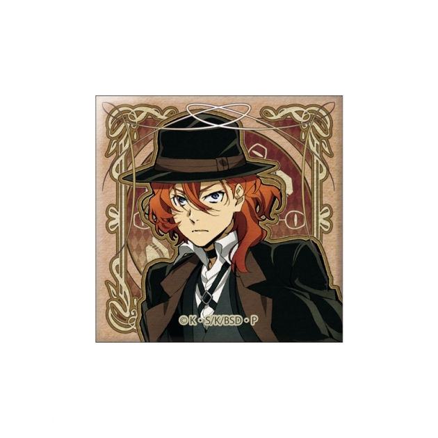 【グッズ-バッチ】文豪ストレイドッグス アールヌーボーアート スクエア缶バッジ vol.2 中原中也【再販】
