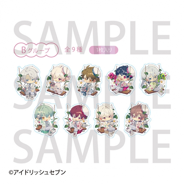 【グッズ-ステッカー】アイドリッシュセブン トレーディングステッカー swing flower of happiness ver. Bグループ【アニメイトカフェ】
