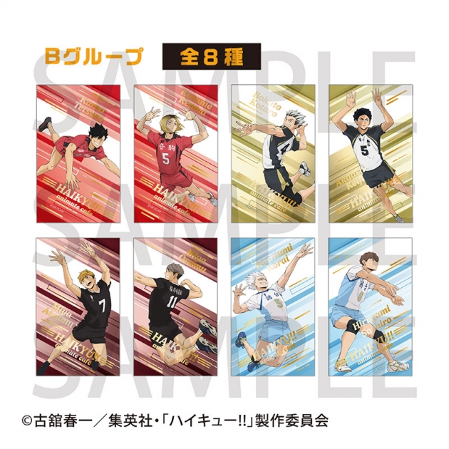【グッズ-カードコレクション】アニメ「ハイキュー!!」 トレーディング箔押しカード animate cafe 2025 ver. Bグループ【アニメイトカフェ】
