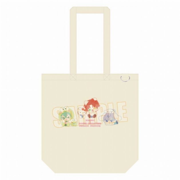 【グッズ-バッグ】さんちゃんく!×サンリオキャラクターズ トートバッグ B【アニメイト先行販売】
