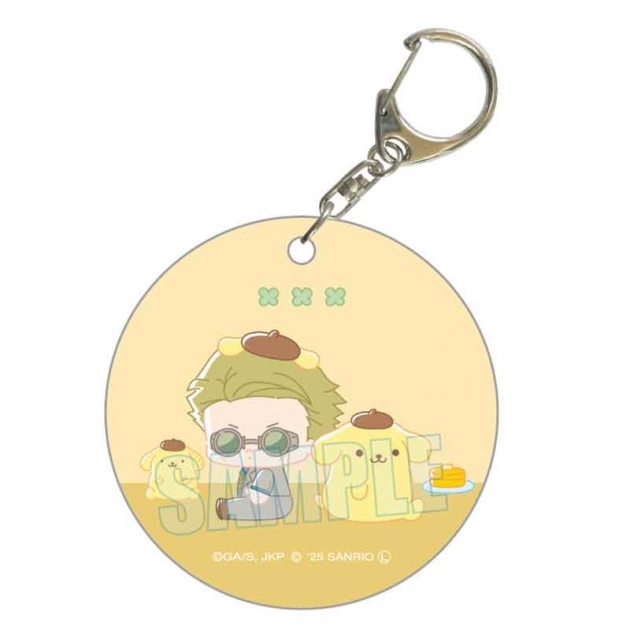 【グッズ-チャーム】呪術廻戦×サンリオキャラクターズ やわらかクリアチャーム 七海 建人×ポムポムプリン
