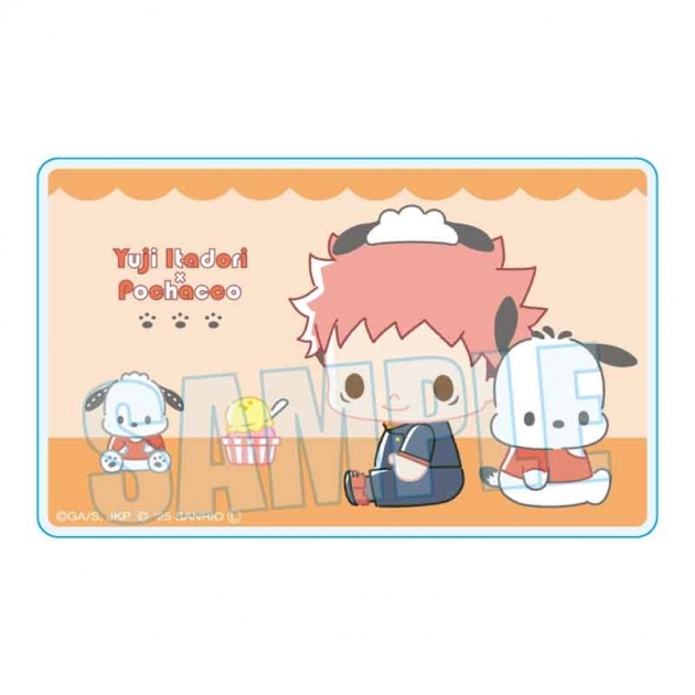 【グッズ-カード】呪術廻戦×サンリオキャラクターズ アクリルカード 虎杖 悠仁×ポチャッコ
