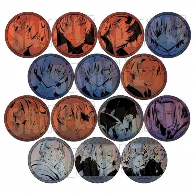 【グッズ-バッチ】文豪ストレイドッグス トレーディングホログラム缶バッジ 黒の時代
