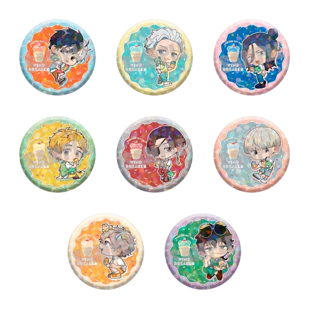 【グッズ-バッチ】WIND BREAKER トレーディングホログラム缶バッジ STUFFED TOY ver.(全8種)
