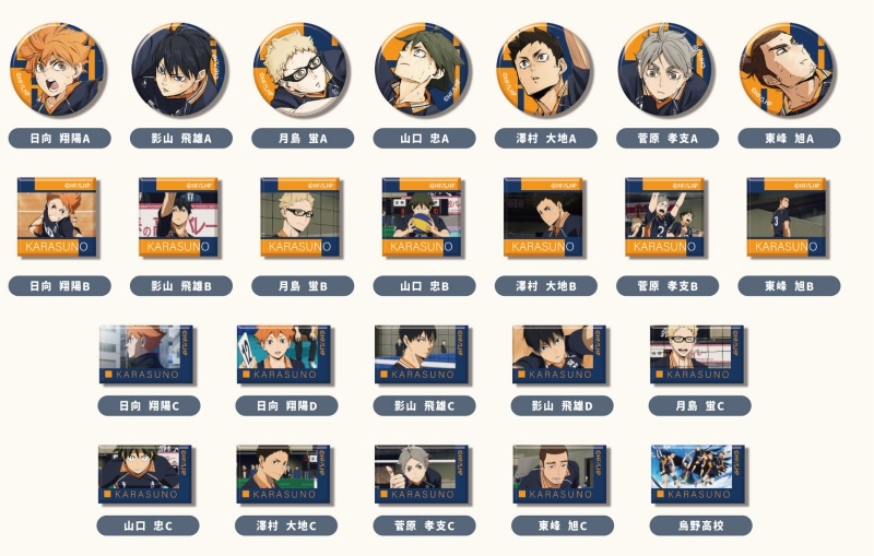 【グッズ-バッチ】劇場版ハイキュー!! ゴミ捨て場の決戦 あれこれぷちCANバッジ Vol.4 烏野高校BOX
