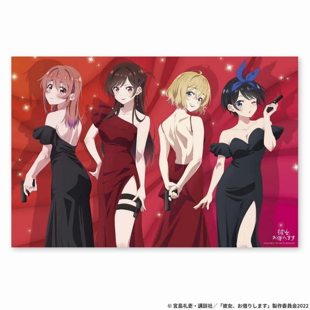 【グッズ-ボード】彼女、お借りします アートパネル
