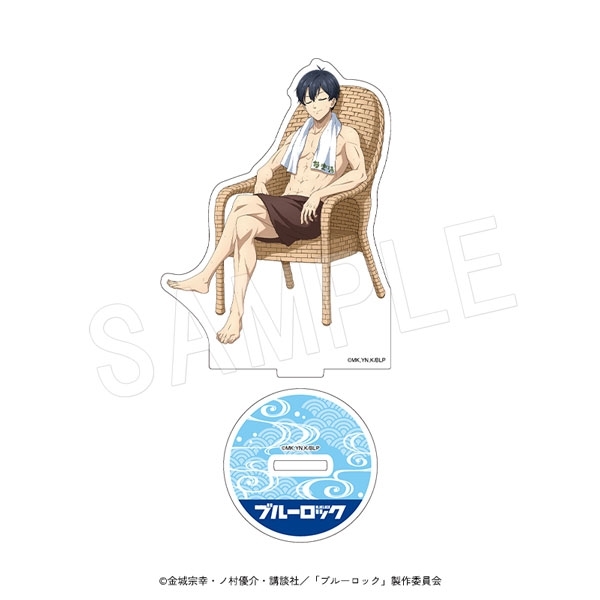 【グッズ-スタンドポップ】ブルーロック アクリルフィギュアスタンド お風呂ver. 潔 世一
