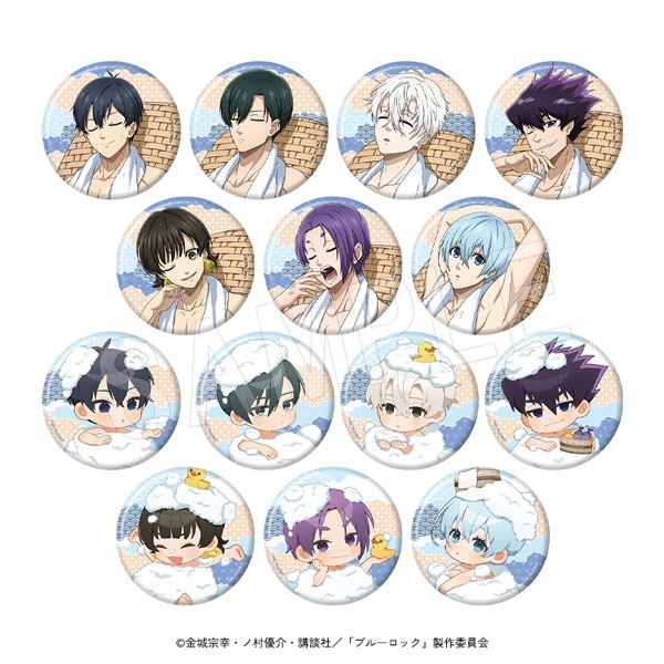 【グッズ-バッチ】ブルーロック トレーディング和紙風缶バッジ お風呂ver.
