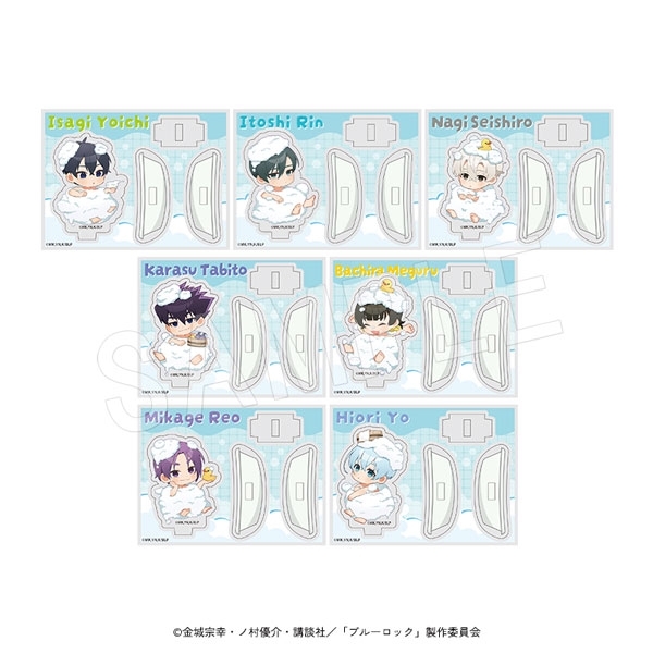 【グッズ-スタンドポップ】ブルーロック トレーディングアクリルスタンド お風呂ミニキャラver.
