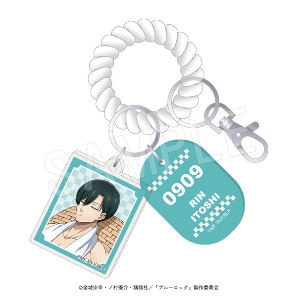 【グッズ-キーホルダー】ブルーロック ロッカーキー風キーホルダー お風呂ver. 糸師 凛
