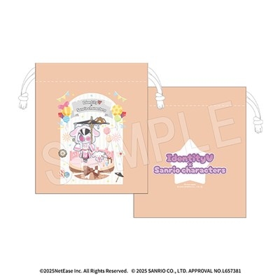 【グッズ-巾着】第五人格×サンリオ ミニ巾着 白無常×シュガーバニーズ(しろうさ)
