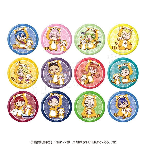 【グッズ-バッチ】魔入りました! 入間くん×ラスカル トレーディング缶バッジ ラスカルコラボver.
