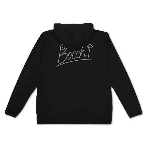 【グッズ-ジャンパー・コート】アニメ「ぼっち・ざ・ろっく!」 ぼっちちゃんのサイン 薄手ドライパーカー/BLACK-XXL
