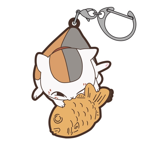 【グッズ-キーホルダー】夏目友人帳 ニャンコ先生とたいやき つままれ
