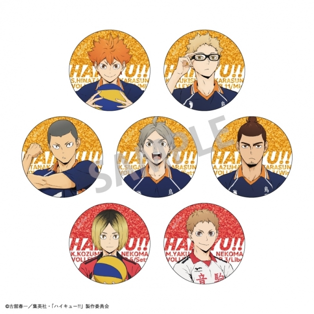 【グッズ-バッチ】ハイキュー!! トレーディンググリッター缶バッジ vol.1
