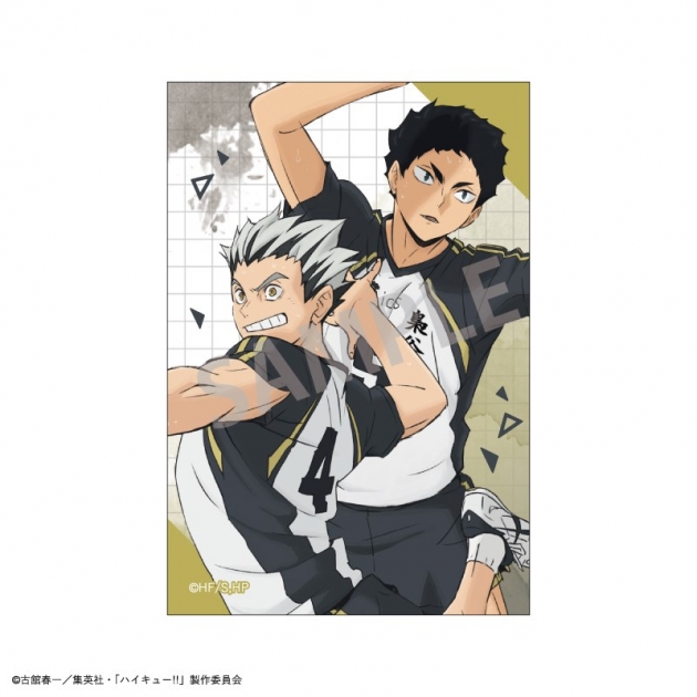 【グッズ-バッチ】ハイキュー!! スクエア缶バッジ/木兎 光太郎・赤葦 京治
