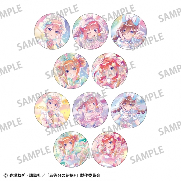 【グッズ-バッチ】五等分の花嫁* トレーディングメタリック缶バッジ アイス屋さん/カミアニTOUCH
