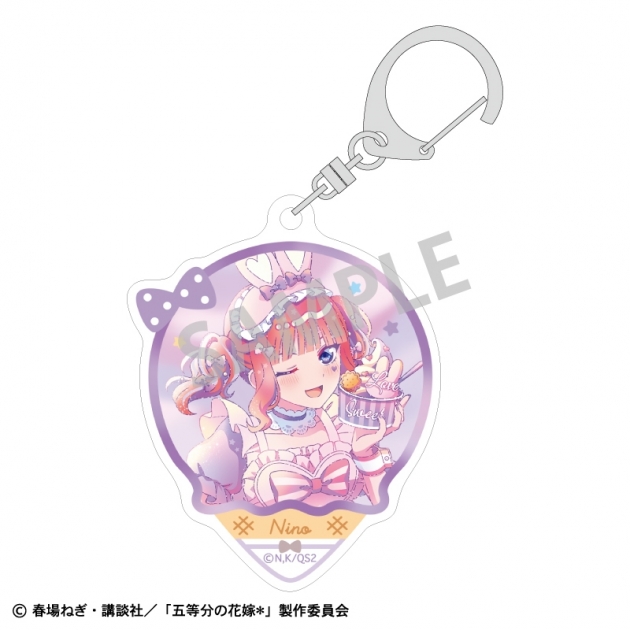 【グッズ-キーホルダー】五等分の花嫁* アクリルキーホルダー 中野二乃 アイス屋さん/カミアニTOUCH
