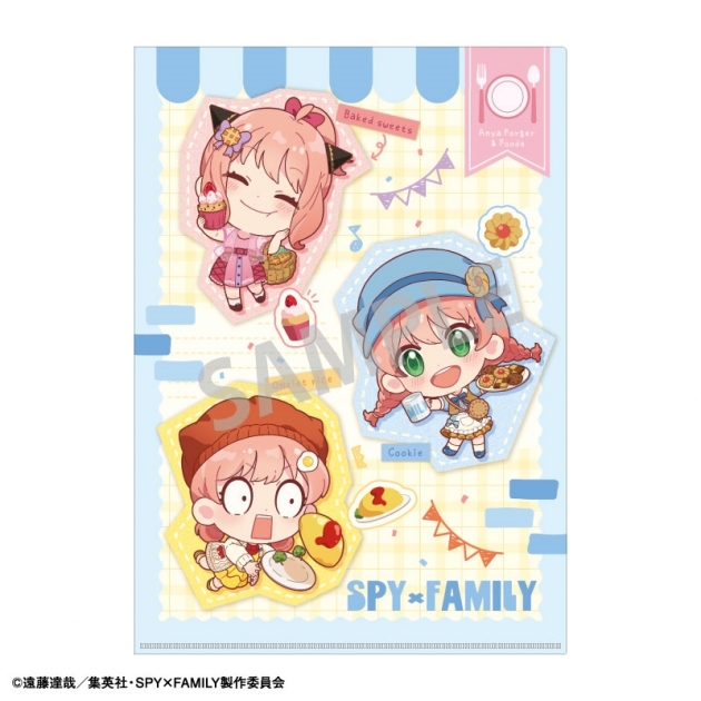 【グッズ-クリアファイル】SPY×FAMILY A4シングルクリアファイル A/食べ物 描き起こし

