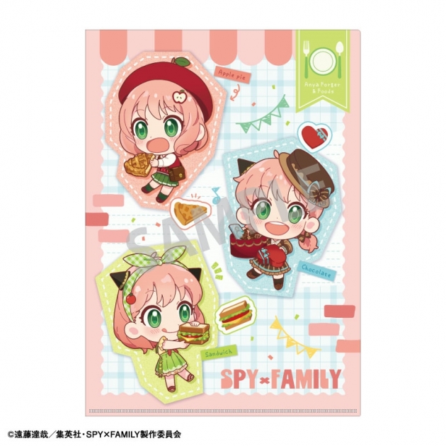 【グッズ-クリアファイル】SPY×FAMILY A4シングルクリアファイル B/食べ物 描き起こし
