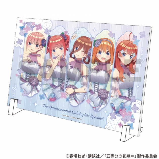 【グッズ-置きもの】五等分の花嫁* A4アクリルパネル　紫陽花ドレス
