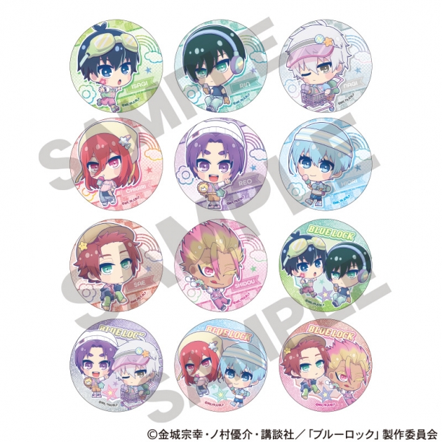 【グッズ-バッチ】ブルーロック トレーディンググリッター缶バッジ ゆめかわスポーティ
