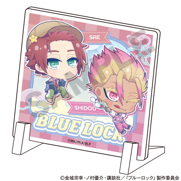 【グッズ-スタンドポップ】ブルーロック ミニアクリルパネル 冴&士道 ゆめかわスポーティ
