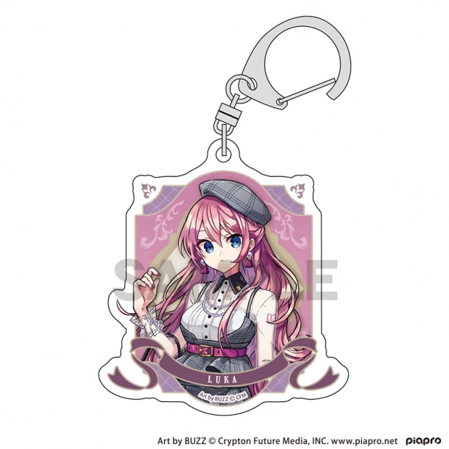 【グッズ-キーホルダー】初音ミク アクリルキーホルダー 巡音ルカ レトロ☆神戸2025
