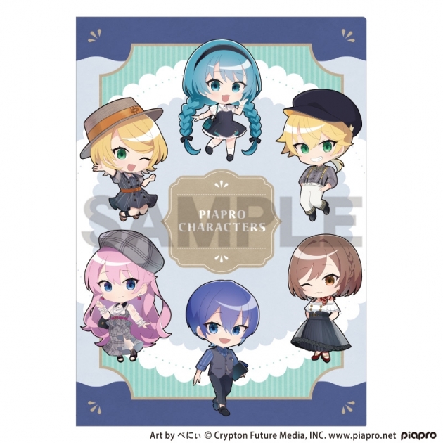 【グッズ-クリアファイル】初音ミク シングルクリアファイル レトロ☆神戸2025 ミニキャラ
