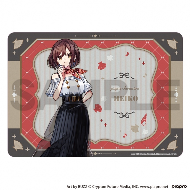 【グッズ-デスクマット】初音ミク ラバーマット MEIKO レトロ☆神戸2025
