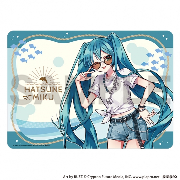 【グッズ-デスクマット】初音ミク ラバーマット 初音ミク マリン☆神戸2025
