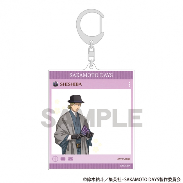 【グッズ-キーホルダー】SAKAMOTO DAYS SNS風アクリルキーホルダー 神々廻 モダン和装